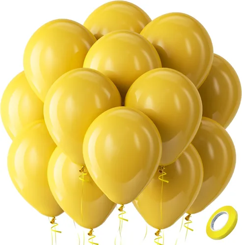 Miniatura 171 de Bezente - Globos de 12 pulgadas de látex con confeti para bodas, graduaciones, despedidas de soltera y cumpleaños, aptos para helio, dorado, 60