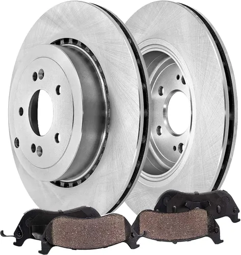 Miniatura 24 de Detroit Axle - Kit de freno trasero para Ford Explorer 2020-2025 2024-2025 Rotores de freno de disco Mustang Pastillas de freno de cerámica