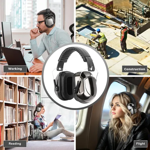 Miniatura 139 de ProCase NRR 28dB Noise Reduction Ear Muffs, Foldable Adjustable Noise Cancelling Headphones