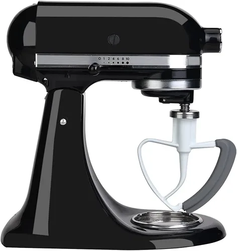 Miniatura 8 de Batidor de borde flexible para KitchenAid de 4.5 a 5 cuartos de galón, accesorios para batidora de pie inclinable, paleta mezcladora con bordes
