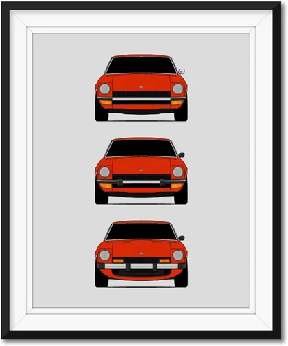 Miniatura 7 de Custom Car Posters Póster hecho a mano compatible con Datsun 240Z 260Z 280Z, generaciones e impresión de Datsun S30/Nissan S30 (Nissan Fairlady Z)