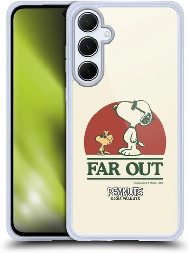Miniatura 35 de Head Case Designs Funda de gel Woodstock 50th con licencia oficial de Peanuts Snoopy Guitar 1969 [protección de grado militar] compatible