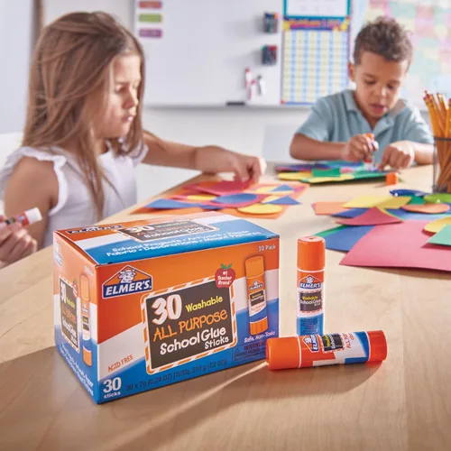 Miniatura 5 de Elmer's Barras de pegamento para escuela, multiuso, lavable y sin ácido, transparente, 7 gramos, 30 unidades - Proyectos de manualidades, póster