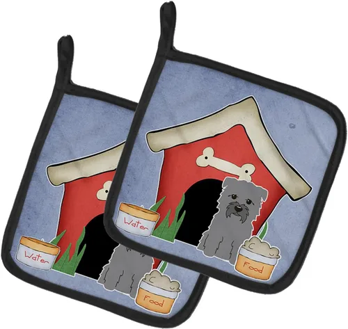 Miniatura 130 de Caroline's Treasures BB2894PTHD Dog House Collection Chow Chow Chow - Par de soportes para ollas, 7.5HX7.5W, multicolor 4-Azul