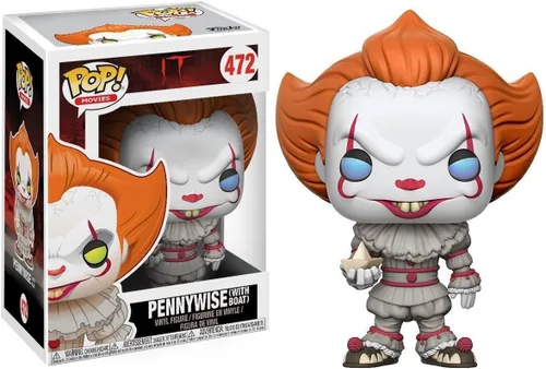 Miniatura 2 de Funko POP Stephen King's It - Figura de vinilo Pennywise con barco (paquete con funda protectora de caja compatible), multicolor, 3.75 pulgadas