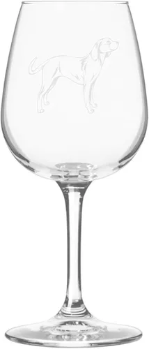 Miniatura 39 de Copa de vino de 12.75 onzas con diseño de perro grabado