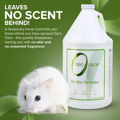Miniatura 9 de Zero Odor Eliminador de olores de mascotas, removedor de olores de aire y superficie para alfombras, muebles y camas de mascotas, repuesto, 128 onzas