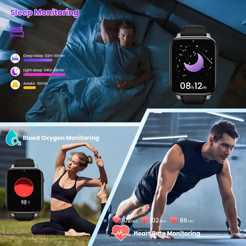 Miniatura 7 de Rogbid Reloj inteligente 4G LTE para hombres y mujeres, llamadas y marcado, cámaras duales, 8MP+5MP, reloj inteligente de cerámica con ranura