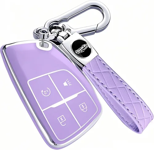 Miniatura 13 de Funda para llavero Chevy con llavero, funda de TPU suave para Colorado Equinox Silverado, para GMC Canyon Sierra Remote Smart Key Holder