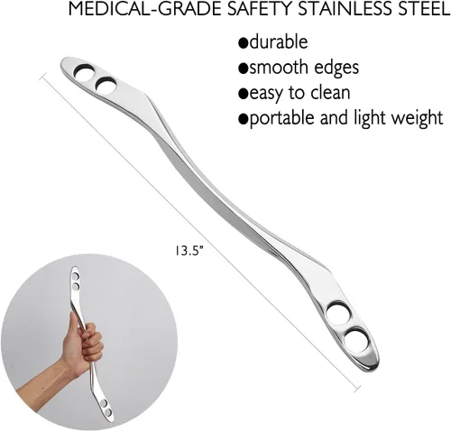 Miniatura 2 de Gua Sha - Herramienta de masaje para raspado, herramientas IASTM, herramienta de barra larga para músculos grandes, gran herramienta de movilización
