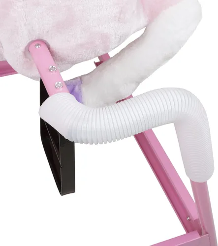 Miniatura 3 de Happy Trails - Juguete de peluche con estribos ajustables y sonidos para niños pequeños a 5 años, color rosa, grande