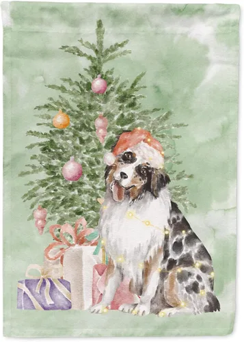 Miniatura 26 de Caroline's Treasures CK8213GF Bulldog Inglés #2 Regalos de Navidad y árbol de jardín Bandera de buzón Bandera decorativa para patio exterior, patio