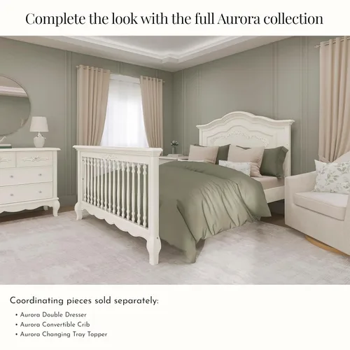 Miniatura 6 de Evolur Riel de cama Aurora, encaje marfil