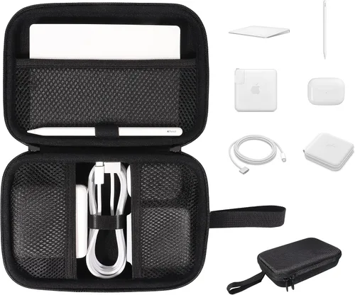 Alltravel Funda de consolidación para MacBook Pro/cargador de aire, trackpad mágico o mouse mágico, lápiz, Magsafe Duo, Airpods Pro (2ª generación),
