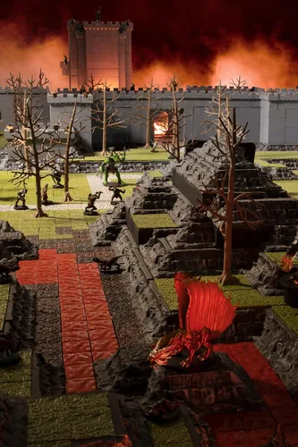 Miniatura 7 de Monster Adventure Terrain- Paquete de expansión de 50 piezas de azulejos de hierba, pintado a mano de 1 x 1, juego de azulejos, fácil de ajustar