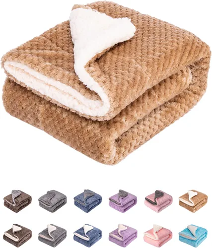 Miniatura 7 de Manta mullida o manta mullida para bebé niña o niño, suave y cálida y acogedora manta de vellón coral para bebé, bebé o recién nacido, manta