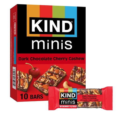Miniatura 8 de KIND Minis, almendras y sal marina de caramelo, 0.7 onzas (paquete de 10)