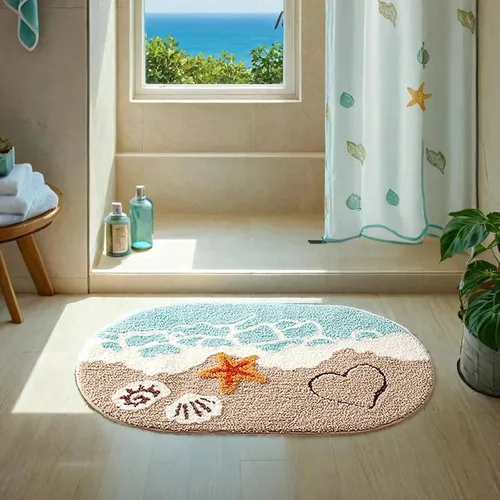 Miniatura 3 de Alfombra sintética suave, súper absorbente, antideslizante, para baño, dormitorio, lavable a máquina, alfombra para decoración del hogar