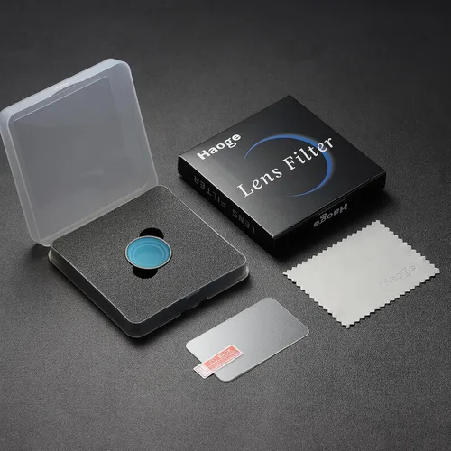 Miniatura 8 de Haoge Filtro de difusión negra de 1/4 para DJI Osmo Nano, filtro de lente de niebla cinematográfica de ensueño, filtro de vidrio óptico HD