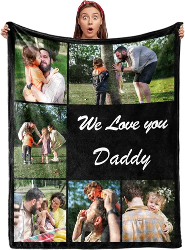 Miniatura 17 de Envío al día siguiente, manta personalizada para parejas con fotos, manta de franela personalizada, regalos para novio, novia, manta personalizada