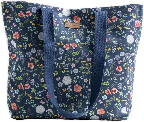 Miniatura 38 de Maison d' Hermine - Bolsa de lona de algodón reutilizable para mujeres, con asa para el hombro, bolsas a granel para compras y viajes