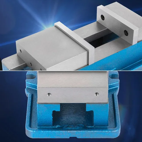 Miniatura 6 de Happybuy, tornillo de banco de 10cm ACCU de bloqueo preciso de precisión, tornillo de prensa de taladro de 10cm de ancho de mordaza, tornillo