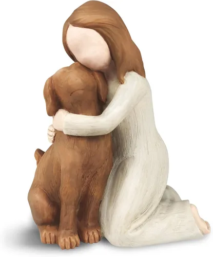 Figuras de ángel de perro, memoriales de amistad de perro ángel para amantes de los perros Multicolor