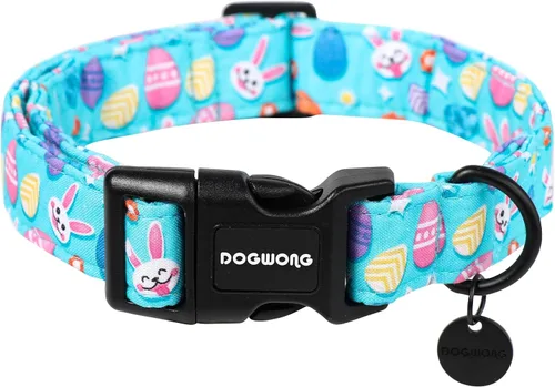 Miniatura 44 de DOGWONG Collar de perro de San Valentín, collar de perro con estampado de corazones para perros grandes, lindos collares de primavera, hembra