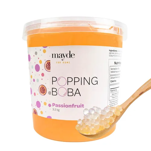 Miniatura 10 de Mayde Perlas de Boba Popping para bebidas, postres y cuencos de desayuno, perlas explosivas de arándanos (sabor a arándano, 7 libras)