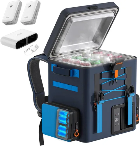 Miniatura 14 de LiTHELi 12V Refrigerador de Coche y Enfriador Eléctrico, 21QT/20L Refrigerador de Coche Portátil (-4-68℉), Enfriador de Compresor Alimentado por