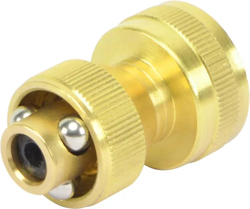 Miniatura 6 de HYDRO MASTER Boquilla de manguera ajustable de latón, latón macizo, rociador de presión de giro ajustable