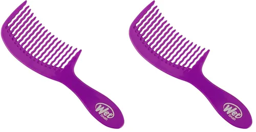 Wet Brush Peine desenredante - Peine unisex morado 1 pieza (paquete de 2)