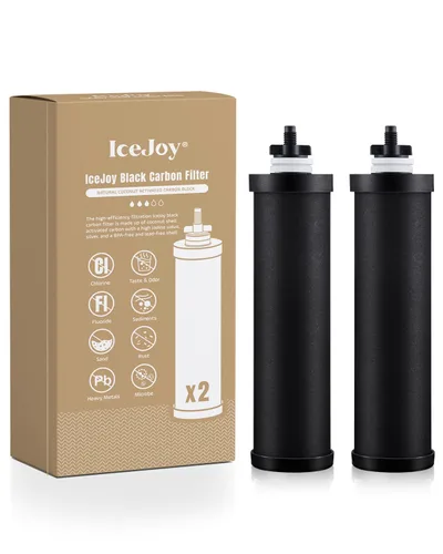 Miniatura 12 de Sistema de Filtración de Agua por Gravedad IceJoy 2.25 Galones - Sistema de Encimera de Acero Inoxidable 304, Reducción de Cloro, Certificación