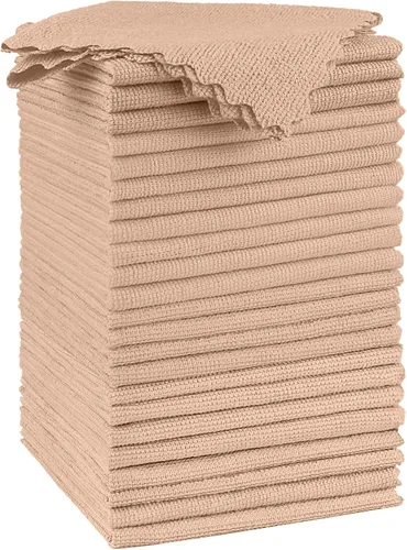 Miniatura 32 de Orighty Paño de limpieza de microfibra a granel, paquete de 50 toallas de tienda, trapos de limpieza reutilizables, toallas de microfibra sin pelusa