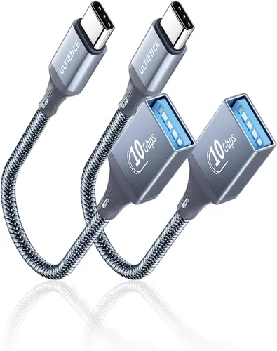 Paquete de 2 adaptadores USB C a USB USB hembra a USB C macho OTG - Transferencia de datos SuperSpeed de 10 Gbps para MacBook Pro/iPad Air, iPhone