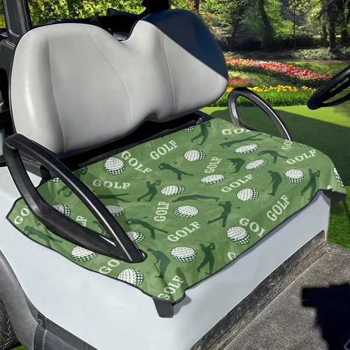 Miniatura 27 de Suobstales Fundas de Asiento para Carrito de Golf/Toalla de Asiento, Almohadillas de Asiento Transpirables para Carrito de Golf, Manta para Club