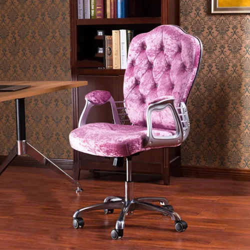 Miniatura 10 de QQXX Silla de oficina en casa, silla ergonómica de escritorio, silla de computadora con soporte lumbar, reposabrazos, silla ejecutiva giratoria