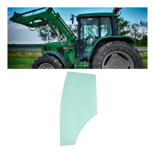 HECASA Puerta de cristal de cabina izquierda compatible con tractor John Deere 5075M 5080 5090 5100 6100 6115 6140 Reemplazo para puerta de vidrio