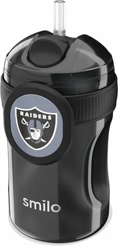Miniatura 28 de Smilo Vaso con popote de Arizona Cardinals con licencia oficial de la NFL, para bebés y niños pequeños, con popote de silicona ponderado y capacidad