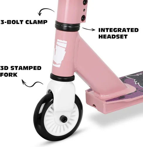 Miniatura 4 de Patinete Pro Trick, scooters de acrobacias de nivel básico para niños de 6 años en adelante, scooter completo de aluminio y ligero BMX Freestyle
