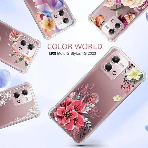 Miniatura 7 de Funda para Moto G Stylus 2023: funda de goma TPU flexible para Motorola Moto G Stylus 2023 para Motorola Moto G Stylus 2023, diseño floral de flores