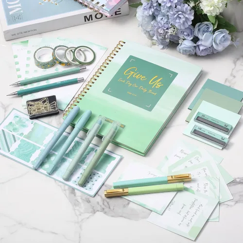 Miniatura 3 de Mr. Pen - Kit de diario bíblico para mujeres, resaltadores bíblicos y bolígrafos sin sangrado, notas, pestañas, cinta washi y diario