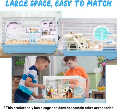Miniatura 7 de Jaula para hámsters para hámsters, jerbos, ratones, ratas, conejillos de indias pequeños y otros animales pequeños.
