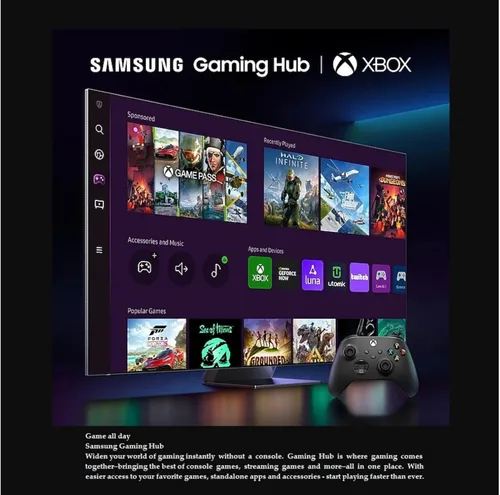 Miniatura 8 de Samsung 43 Pulgadas Smart TV Clase 2025 Serie U8000 Crystal UHD 4K Smart Tizen TV con Bluetooth, Motion Xcelerator (Reacondicionado)