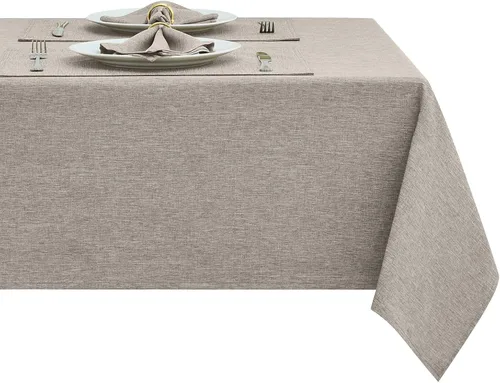 Miniatura 22 de Mantel rectangular de poliéster impermeable, resistente a las arrugas, lavable, mantel de tela diseño Jacquard