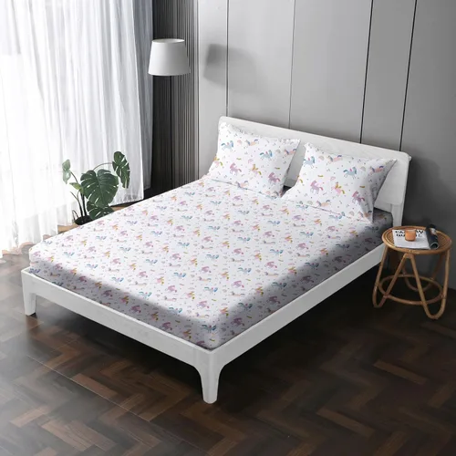 Miniatura 48 de MUSOLEI Sábana bajera ajustable de hongos, ropa de cama de hongos, decoración de hongos para niños, niños; juego de sábanas individuales; 1 sábana