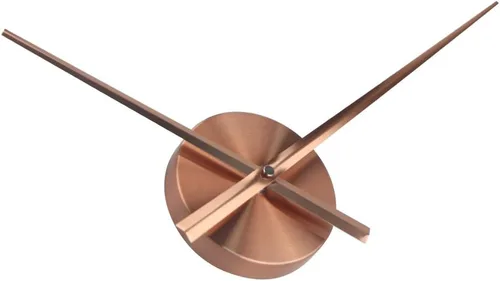 Miniatura 5 de Timelike Agujas de reloj 3D grandes con mecanismo de cuarzo para reloj de pared decorativo para el hogar Cobre