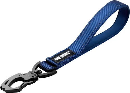 OneTigris Bolt - Correa corta de tráfico para perros pequeños, medianos y grandes (azul, S)
