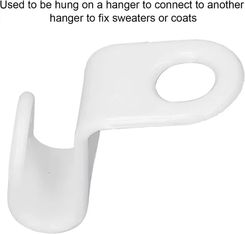 Miniatura 2 de Pilipane Ganchos de conector para colgar ropa, clips extensores de percha, mini ganchos en cascada para colgar ganchos de conexión en cascada