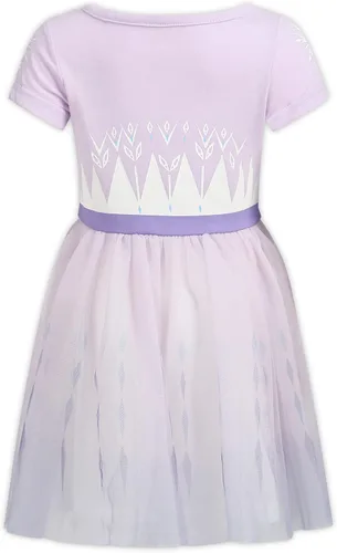 Miniatura 6 de Disney Frozen Elsa and Anna - Vestido tutú para niñas pequeñas y pequeñas, color azul marino